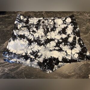 Blackheart Tie-Dye Denim Shorts